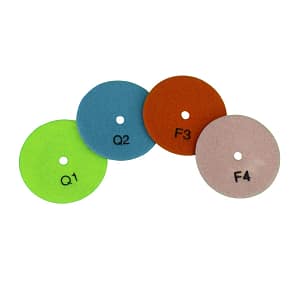 4 stepy komplet fi100 4 Stepy ∅ komplet 100mm Rzepy do szlifowania granitu na sucho
